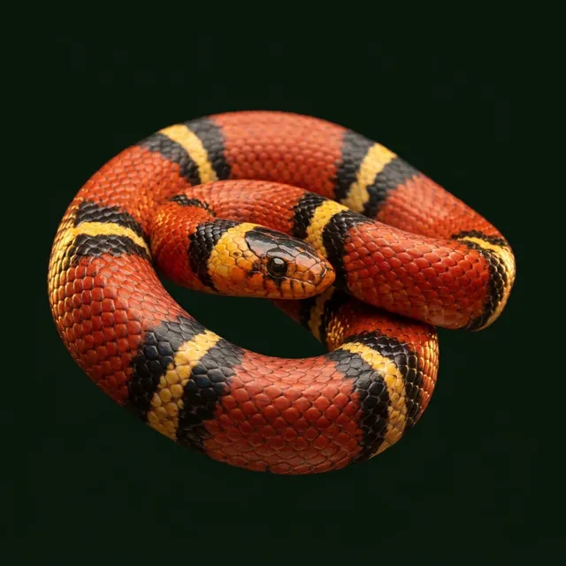 Milk snake portrait