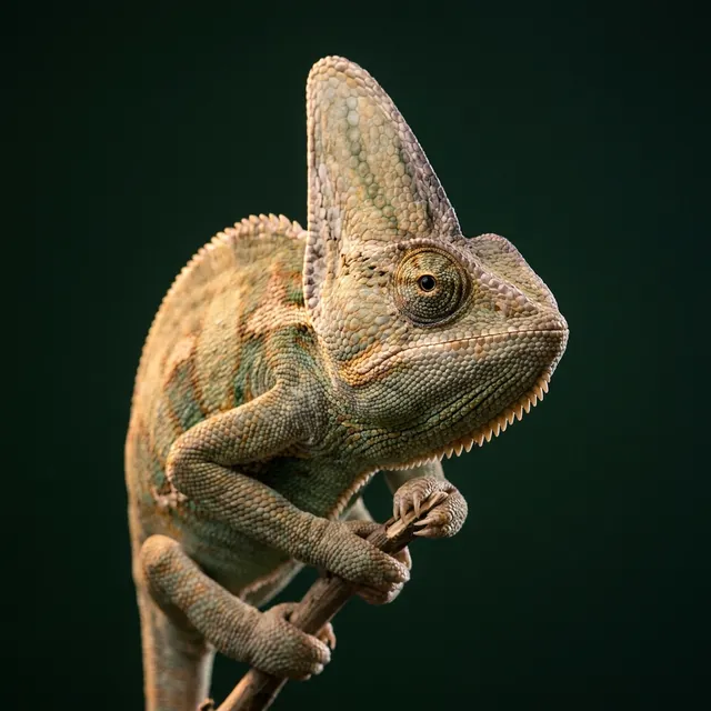 Veiled chameleon portrait